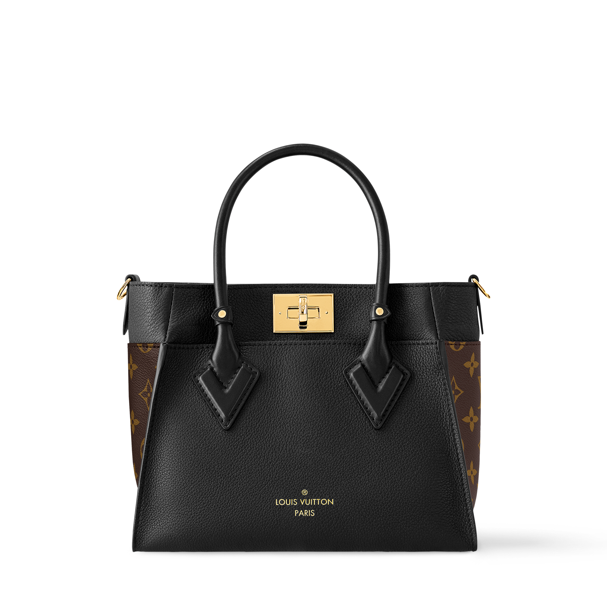 美品~~Louis Vuitton プラックトートバッグPM M57728* ルイ ヴィトン オンマイサイド PM 2WAY ノワール M57728 カーフ